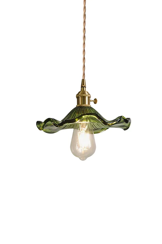 Vintage Glass Hibiscus Flower Pendant Light — Samu Lighting LED Landscape Lights 40.0W 