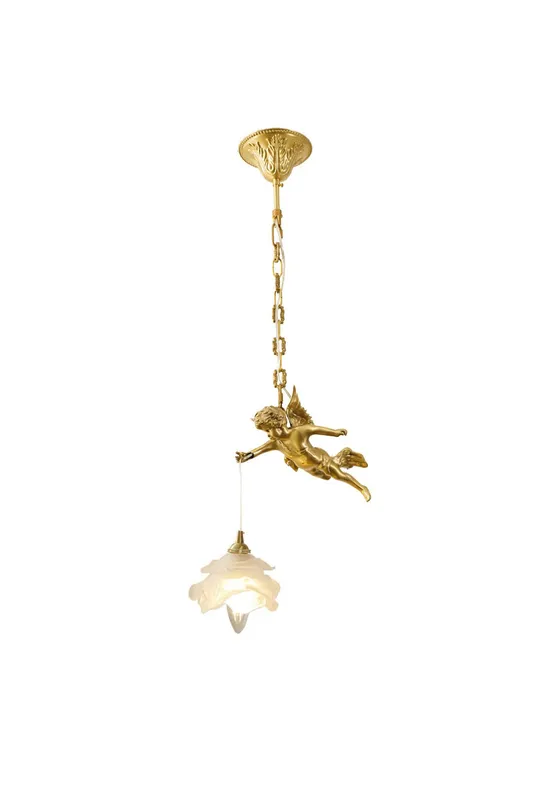 Vintage Golden Angel Pendant Light — Samu Lighting LED Landscape Lights 40.0W 