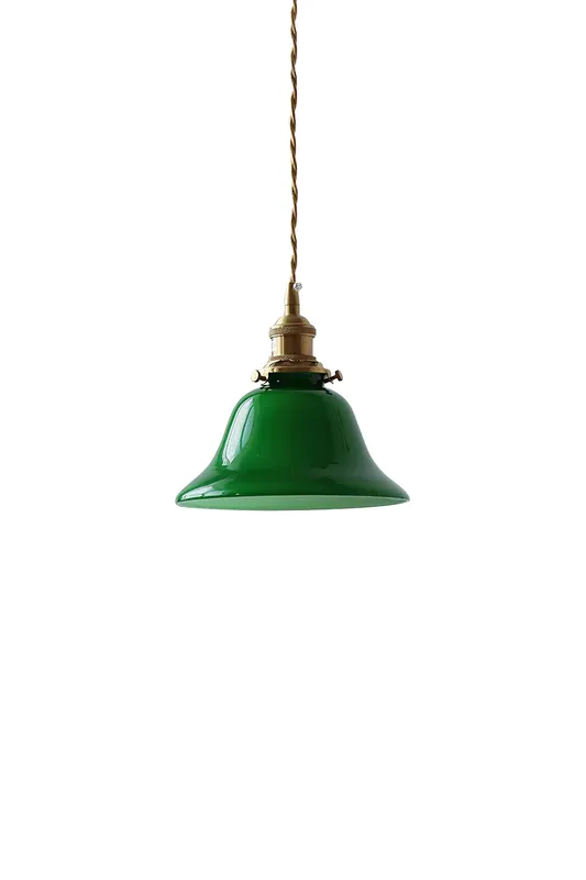 Vintage Green Bell Pendant Light — Samu Lighting LED Landscape Lights 40.0W 