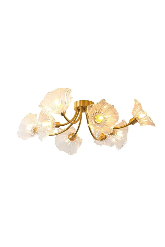 Kalin Blossom Petal Glass Ceiling Lamp — Samu Lighting LED Landscape Lights 40.0W 