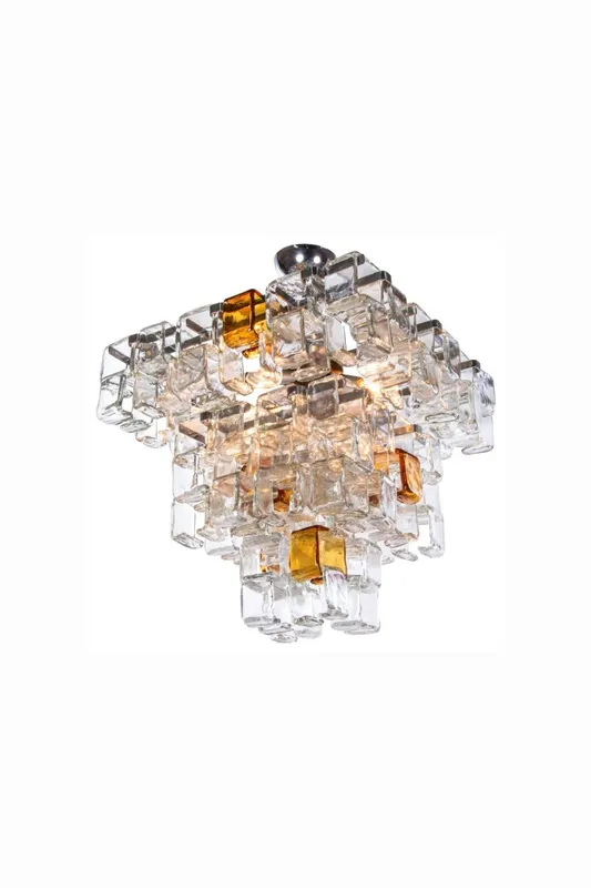 Amber & Clear Art Chandelier — Samu Lighting LED Landscape Lights 80.0W 