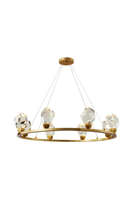 Brass Nicole Crystal Crown De Chandelier — Samu Lighting LED Landscape Lights 40.0W 