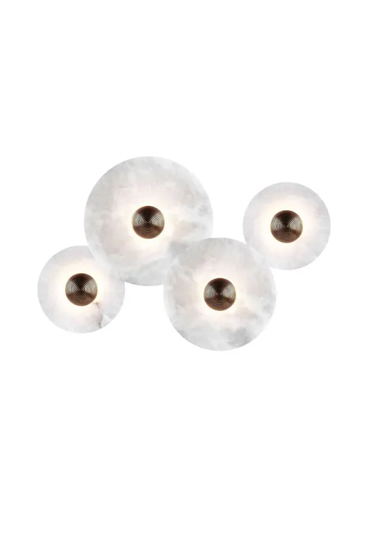 Round Alabaster Combination Wall Lamp — Samu Lighting LED Troffers & Panels 20.0W 3000K