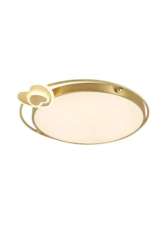 Brass Olin Heart Ceiling Lamp — Samu Lighting LED Post Top Lights 30.0W 3000K