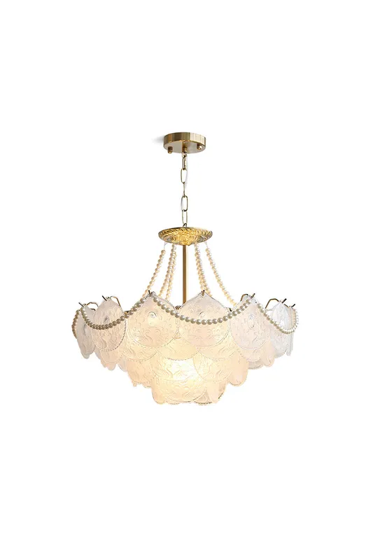 Pertid Glass Gold Chandelier — Samu Lighting LED Landscape Lights  