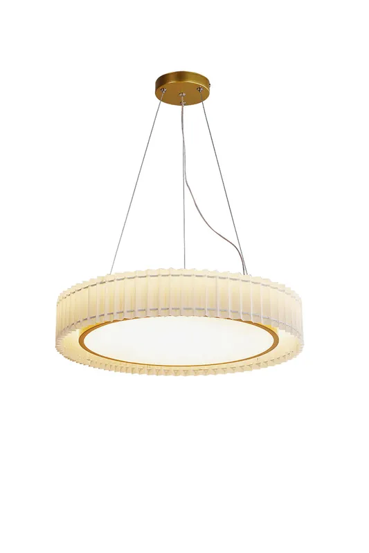 Round Pleated Pendant Lamp — Samu Lighting LED Landscape Lights 22.0W 