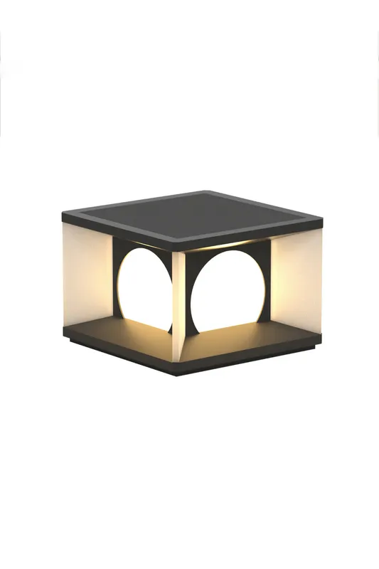 Solar fence column lamp — Samu Lighting LED Landscape Lights 5.0W 