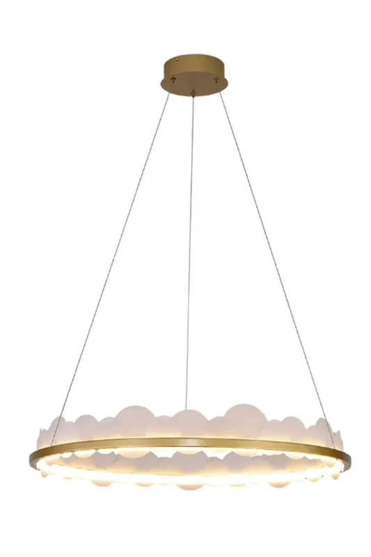 Gold and White Poetry Chandelier — Samu Lighting LED Troffers & Panels 72.0W 3000K