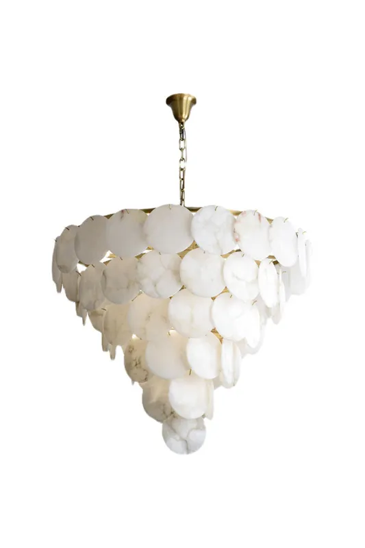 Alabaster Magnolia Chandelier — Samu Lighting LED Troffers & Panels 80.0W 