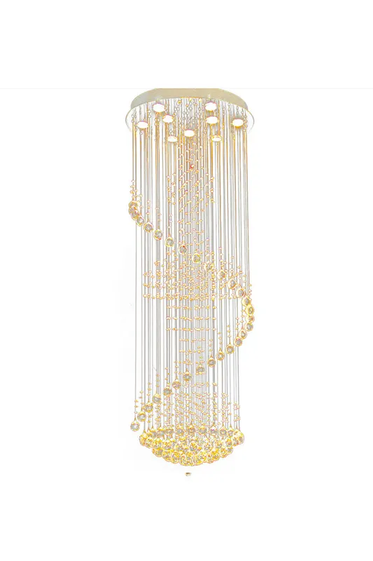 Raindrop Crystal Chandelier Ball Shape — Samu Lighting LED Troffers & Panels 50.0W 