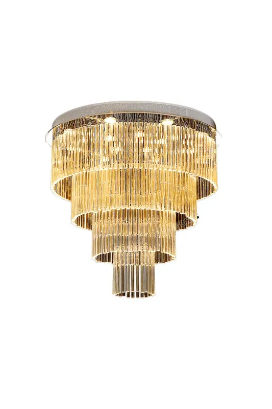 Multi Layers Round Raindrop Chandelier — Samu Lighting LED Troffers & Panels 50.0W 