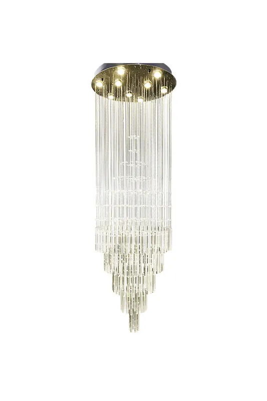 Floating Castle Raindrop Crystal Chandelier — Samu Lighting LED Troffers & Panels 50.0W 