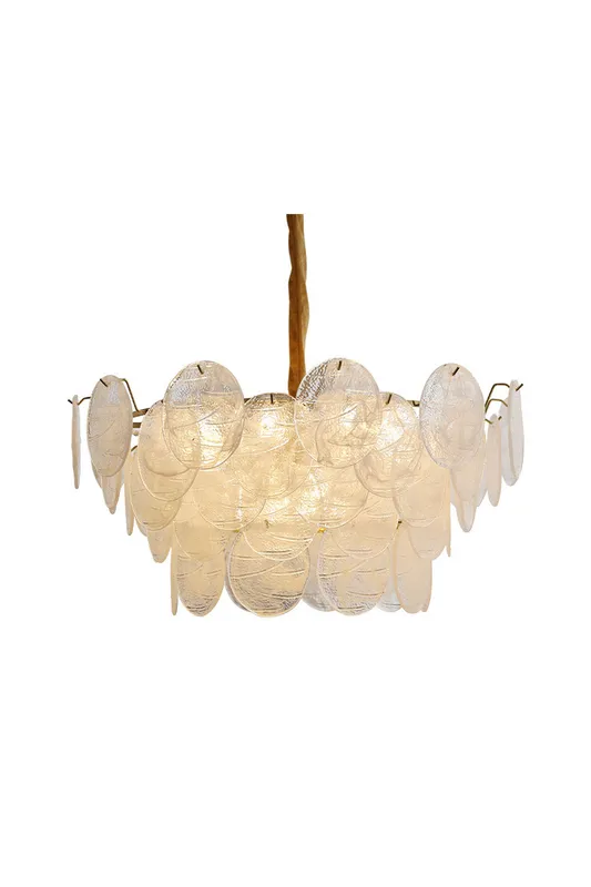 Glass Disc Chandelier — Samu Lighting LED Troffers & Panels 15.0W 