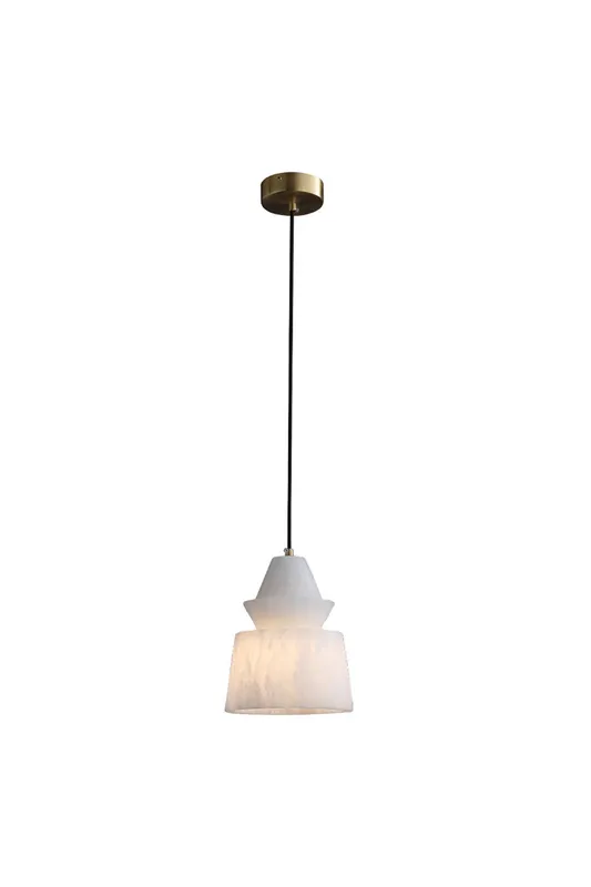 White Alabaster Pendant Light — Samu Lighting LED Troffers & Panels 15.0W 