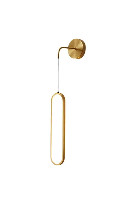 Oval LED Brass Wall Lamp — Samu Lighting LED Troffers & Panels  