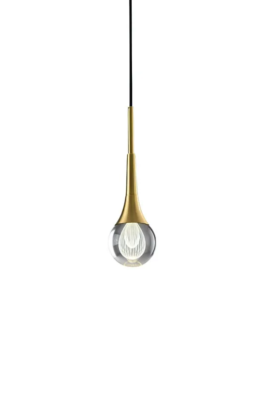Teardrop Crystal Pendant Light — Samu Lighting LED Troffers & Panels 5.0W 3000K