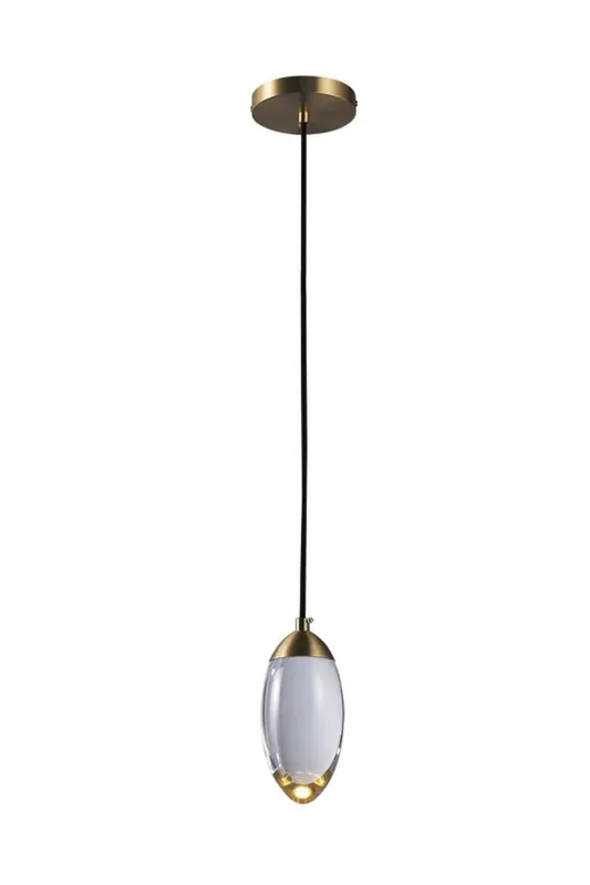 Brass Crystal Pendant Lamp — Samu Lighting LED Troffers & Panels 10.0W 3000K
