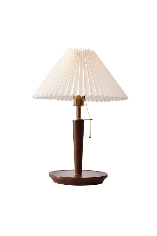 Cone Pleated Fabric Table Lamp — Samu Lighting LED Troffers & Panels 40.0W 