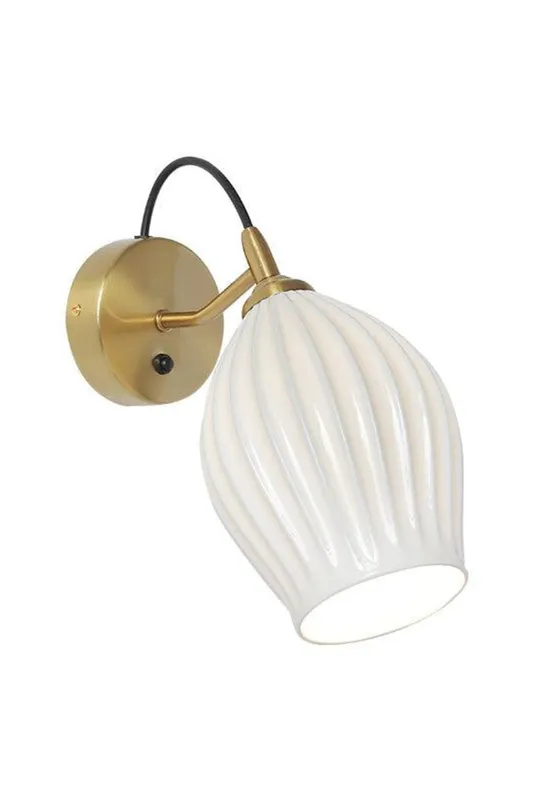 Ceramic Ribbed Wall light — Samu Lighting LED Troffers & Panels 15.0W 
