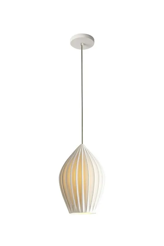 Ceramic Ribbed Pendant light — Samu Lighting LED Troffers & Panels 15.0W 