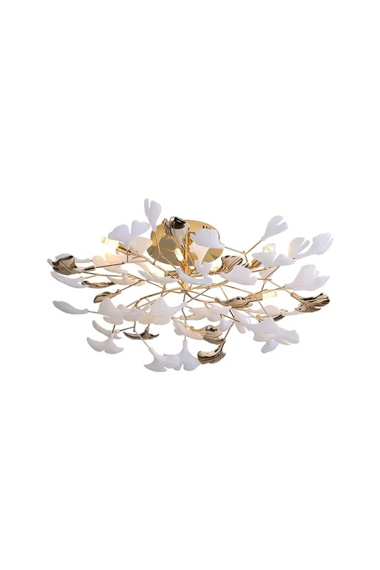 Cermaic Leaf Gingko Ceiling Lamp — Samu Lighting LED Troffers & Panels 5.0W 