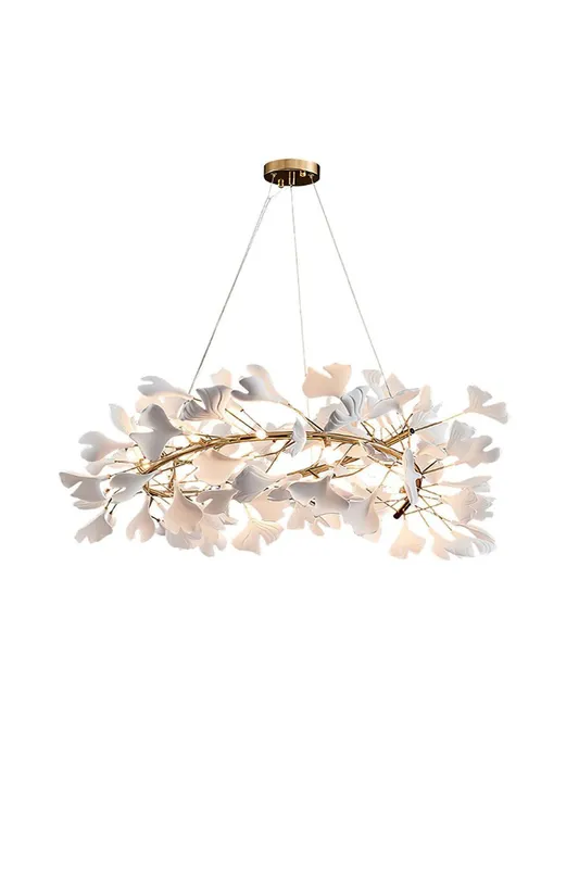 Cermaic Leaf Gingko Chandelier U — Samu Lighting LED Troffers & Panels 5.0W 
