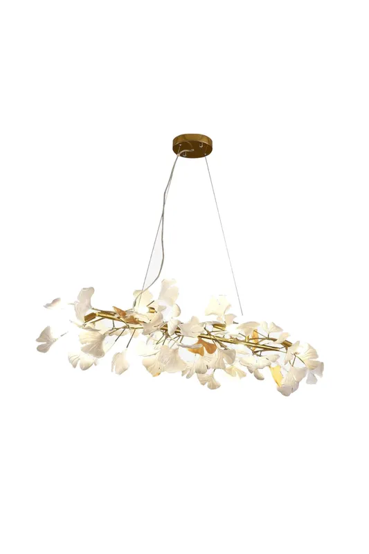 Cermaic Leaf Gingko Chandelier M — Samu Lighting LED Troffers & Panels 5.0W 