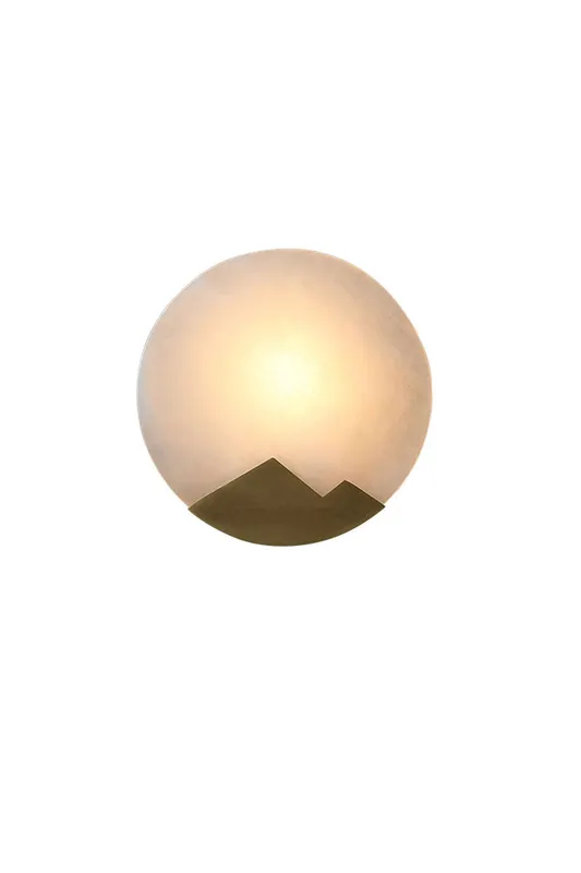 Alabaster Brass Wall Light — Samu Lighting LED Troffers & Panels 40.0W 