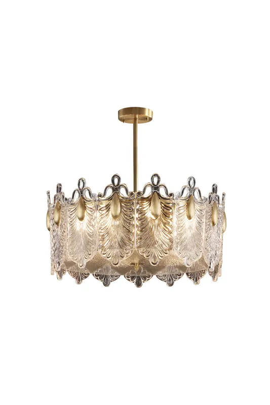 Decorative Pattern Glass Chandelier — Samu Lighting LED Troffers & Panels 15.0W 