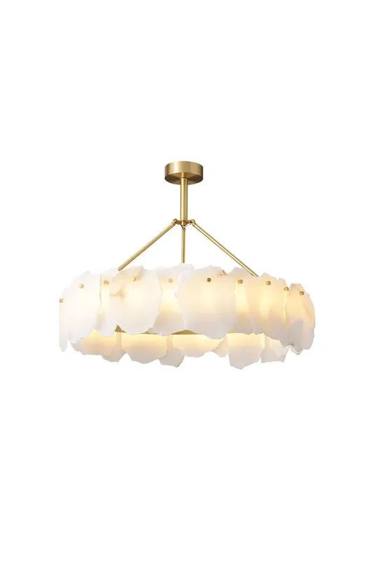 Burton Marble Chandelier — Samu Lighting LED Troffers & Panels 62.0W 3000K