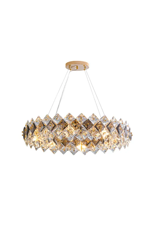 Modern Crystal Chandelier — Samu Lighting LED Troffers & Panels 15.0W 