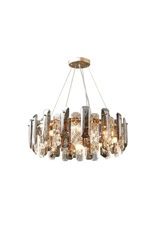 Clear Crystal Drum Chandelier — Samu Lighting LED Troffers & Panels 15.0W 