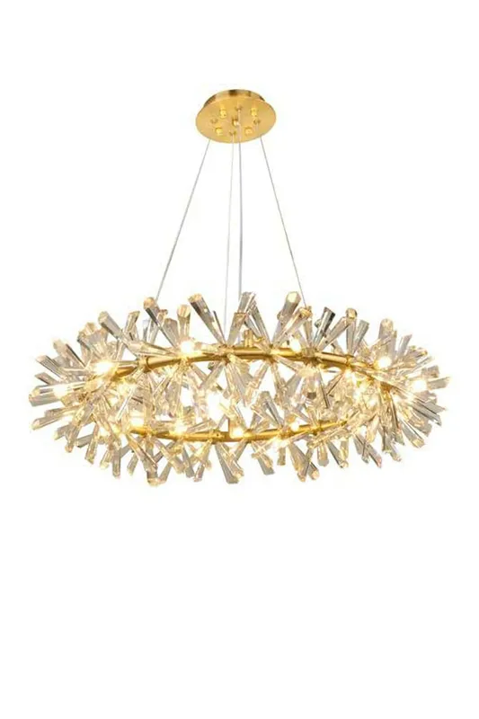 Mira Crystal Ring Chandelier — Samu Lighting LED Troffers & Panels 40.0W 