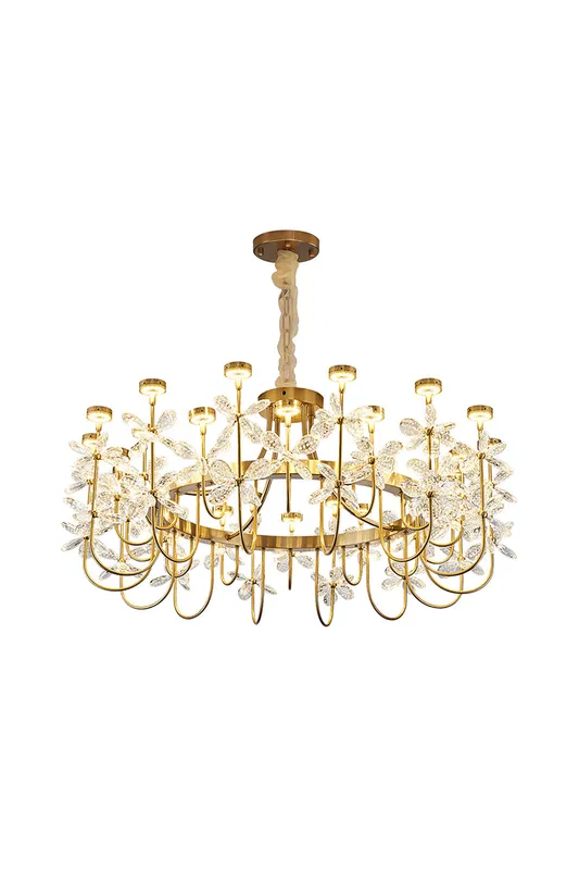 Olander flower crystal chandelier — Samu Lighting LED Troffers & Panels 15.0W 2700K