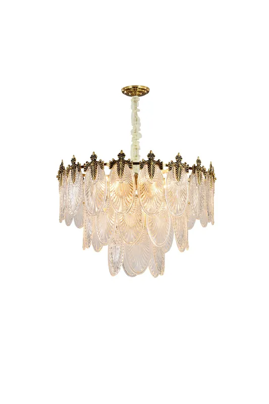 Vintage Crystal Leaf Chandelier — Samu Lighting LED Troffers & Panels 15.0W 