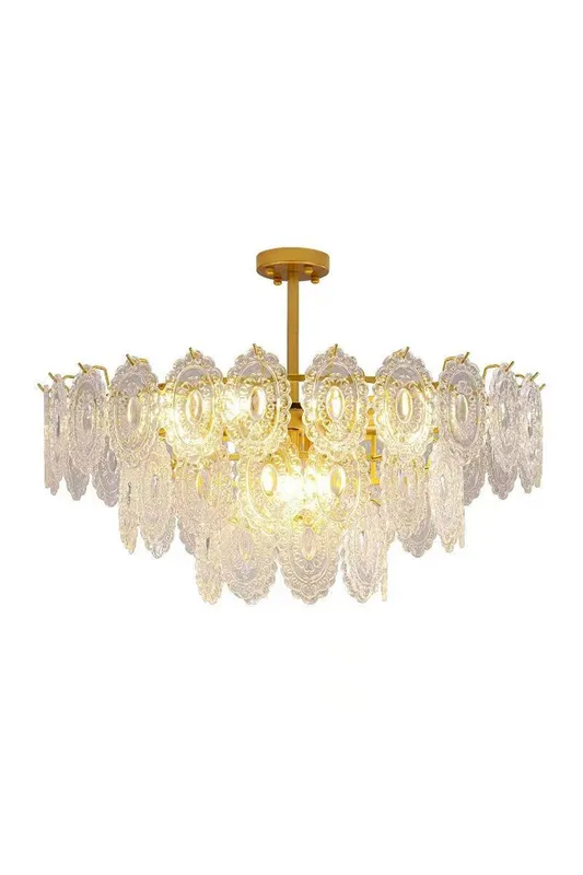 Wave Glass Chandelier — Samu Lighting LED Troffers & Panels 15.0W 