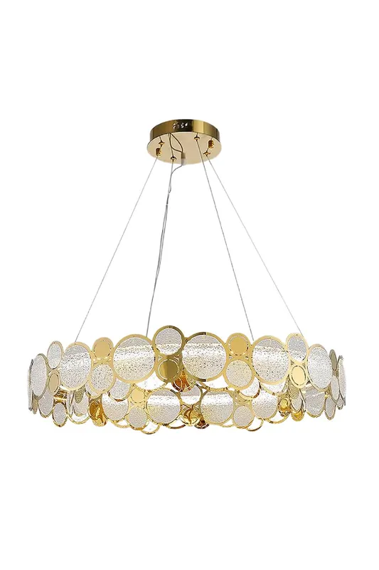 Adrianna Glass Round Art Deco Chandelier — Samu Lighting LED Troffers & Panels 15.0W 