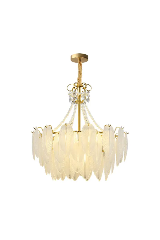 Glass Feather Chandeliers — Samu Lighting LED Troffers & Panels 15.0W 