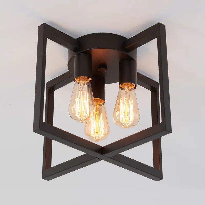 Yale 3-light flush mount With Bulbs — Artika LED Ceiling Lights  
