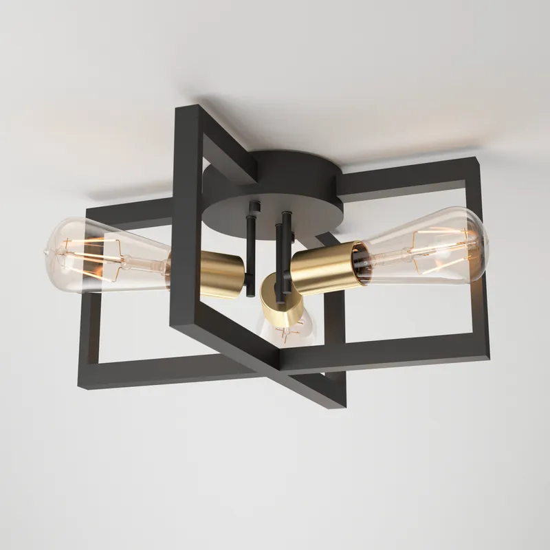 Holt 3-light LED flush mount light — Artika LED Ceiling Lights  