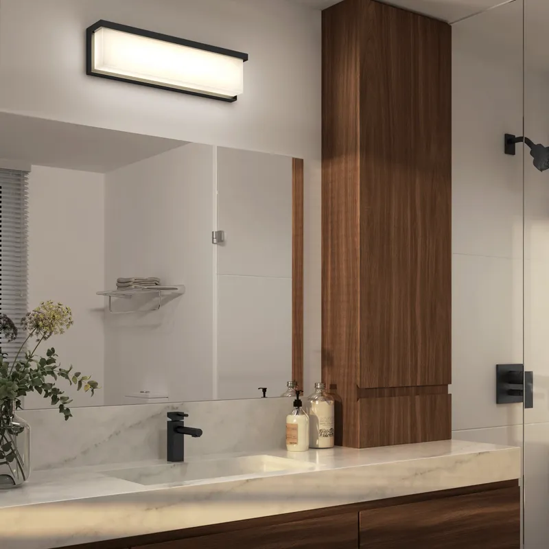 Bristol modern LED bathroom vanity light 3 CCT — Artika LED Wall Lights  