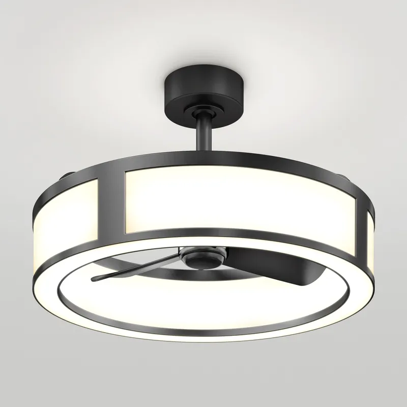 Huxley 23 in. LED modern ceiling fan 3 speeds — Artika LED Ceiling Lights  