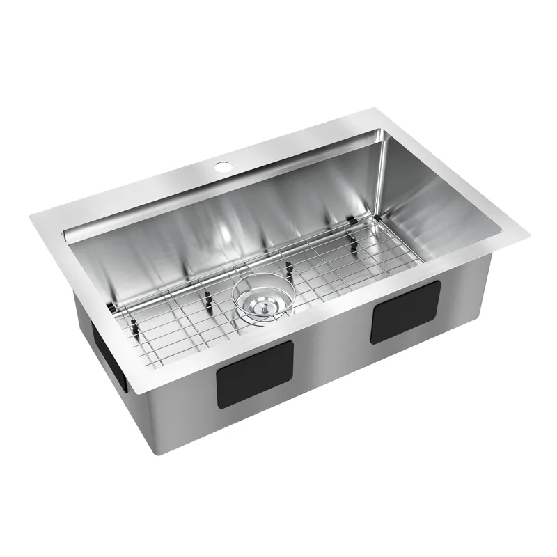 Newport single bowl 31 in. stainless steel workstation sink — Artika LED General Lighting  