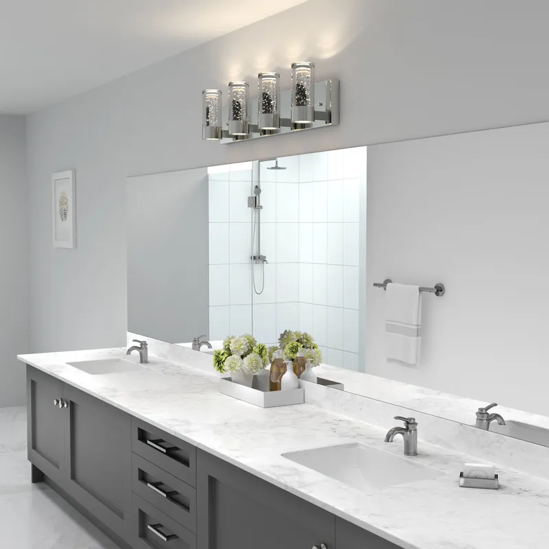 Ratio 4-light LED bathroom vanity light — Artika LED Wall Lights  
