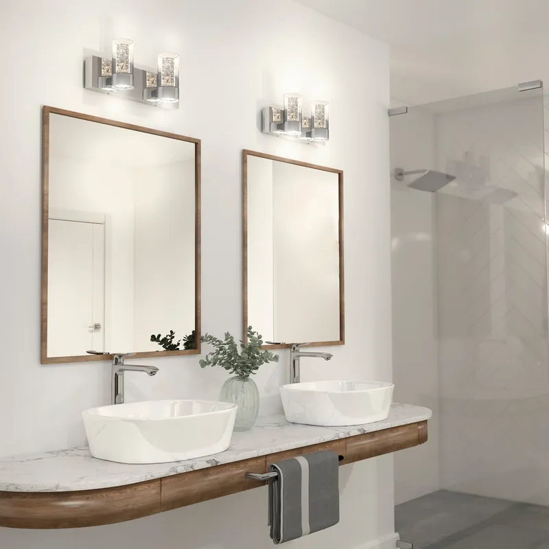 Ratio 2-light LED bathroom vanity light — Artika LED Wall Lights  