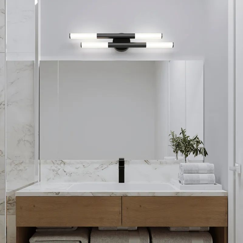 Boro LED modern bathroom vanity light 5 CCT — Artika LED Wall Lights  