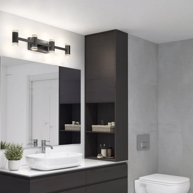 Mist modern LED bathroom vanity light 5 CCT — Artika LED Wall Lights  