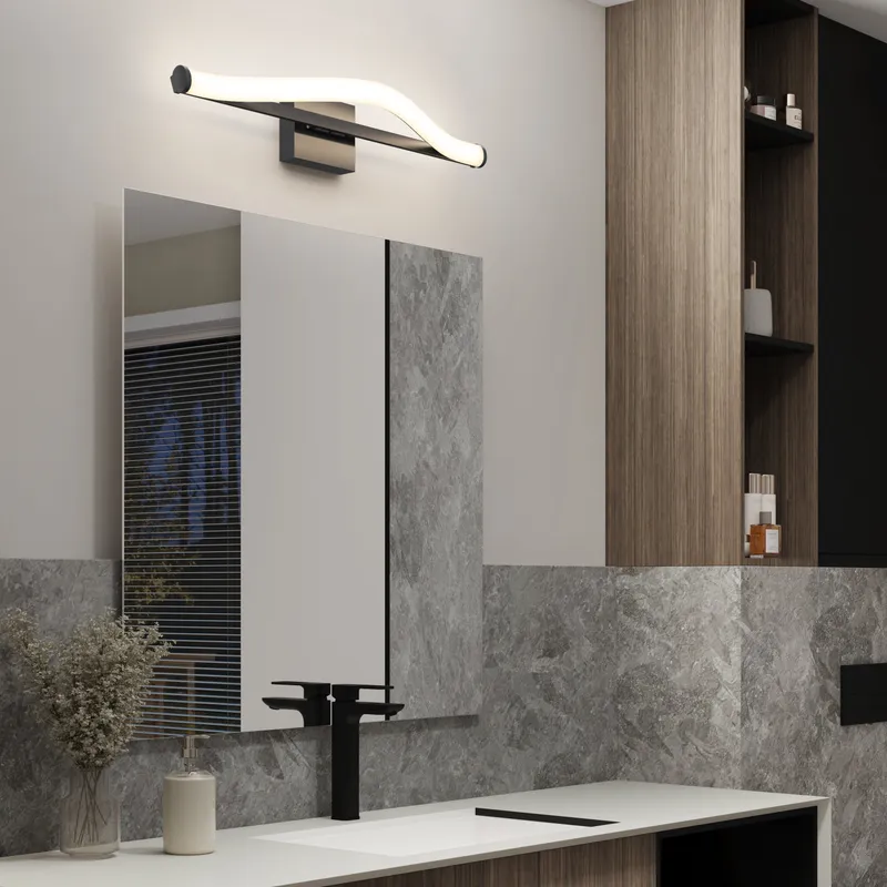 Arc modern LED bathroom vanity light 5 CCT — Artika LED Wall Lights  