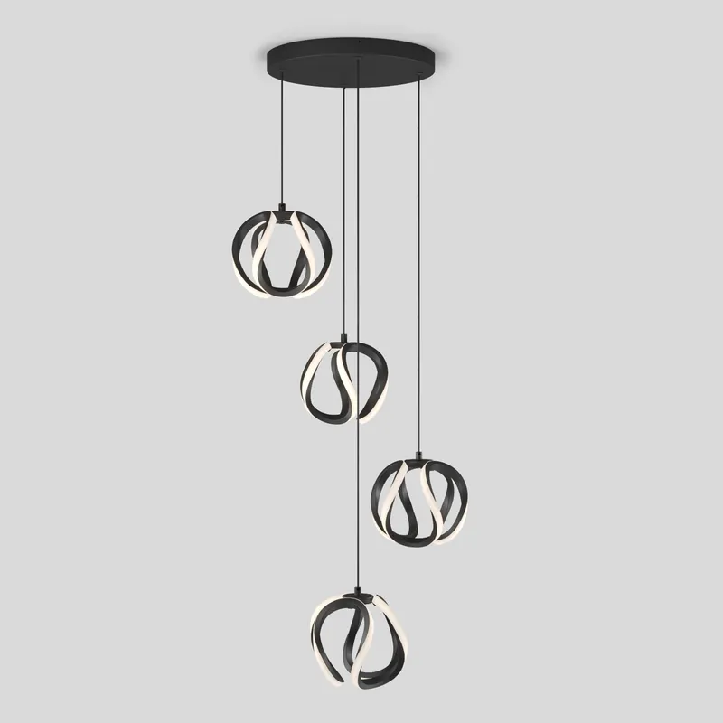 Vivaldi modern LED 4-light pendant 5 CCT — Artika LED Pendant Lights  