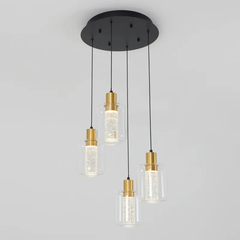 Champagne Globe 4-light LED pendant — Artika LED Pendant Lights  